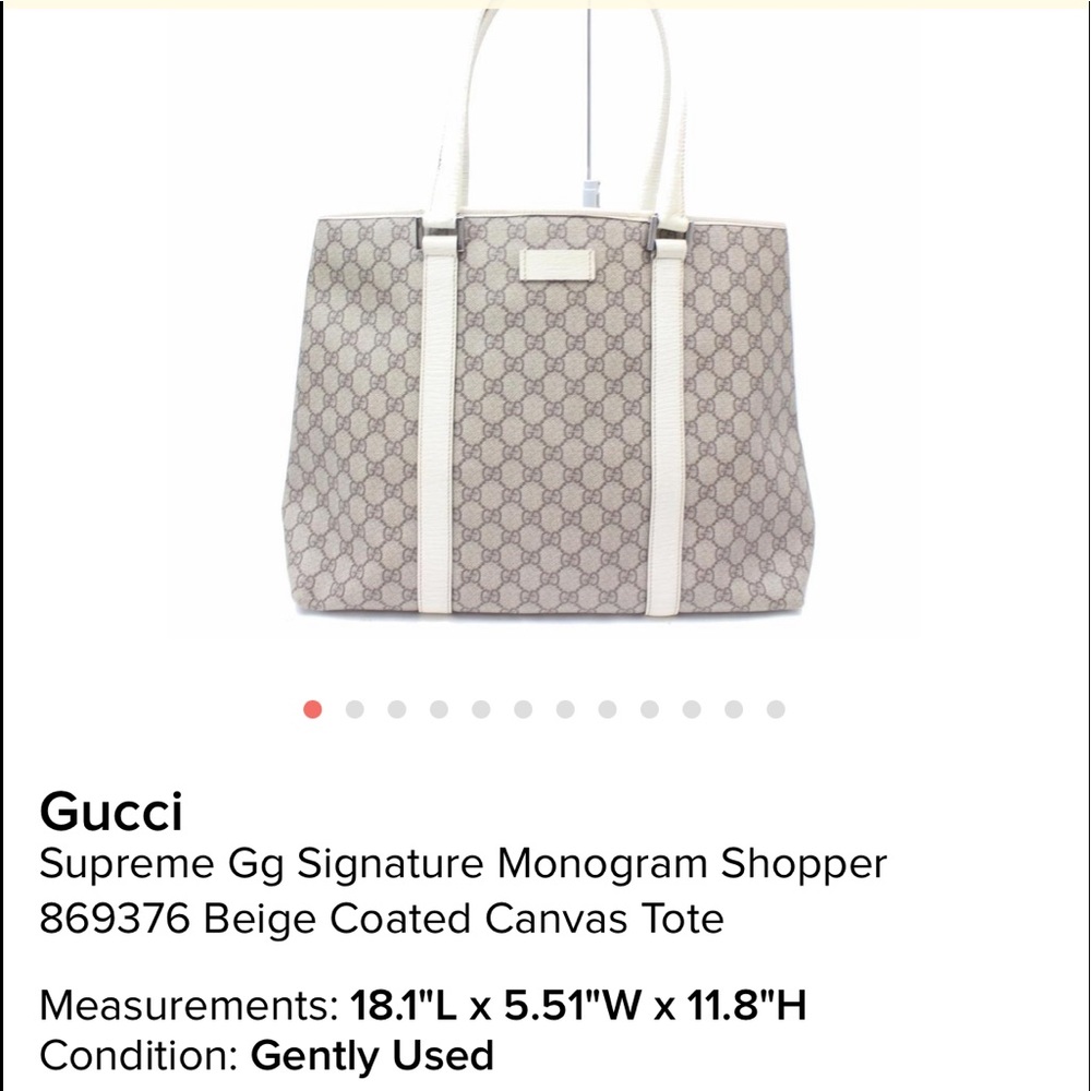 Gucci Gg Monogram Shopper